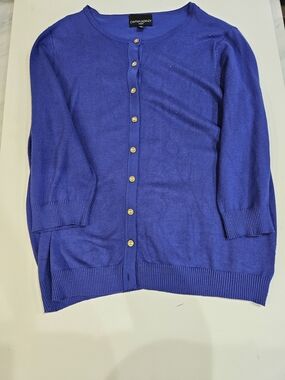 Cynthia Rowley Vibrant Blue Button-Front Cardigan